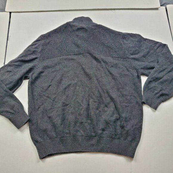 Coleman Mens XL Gray Sweater 1/4 Zip Long Sleeve Outdoors Casual Winter Warm - Picture 2 of 11